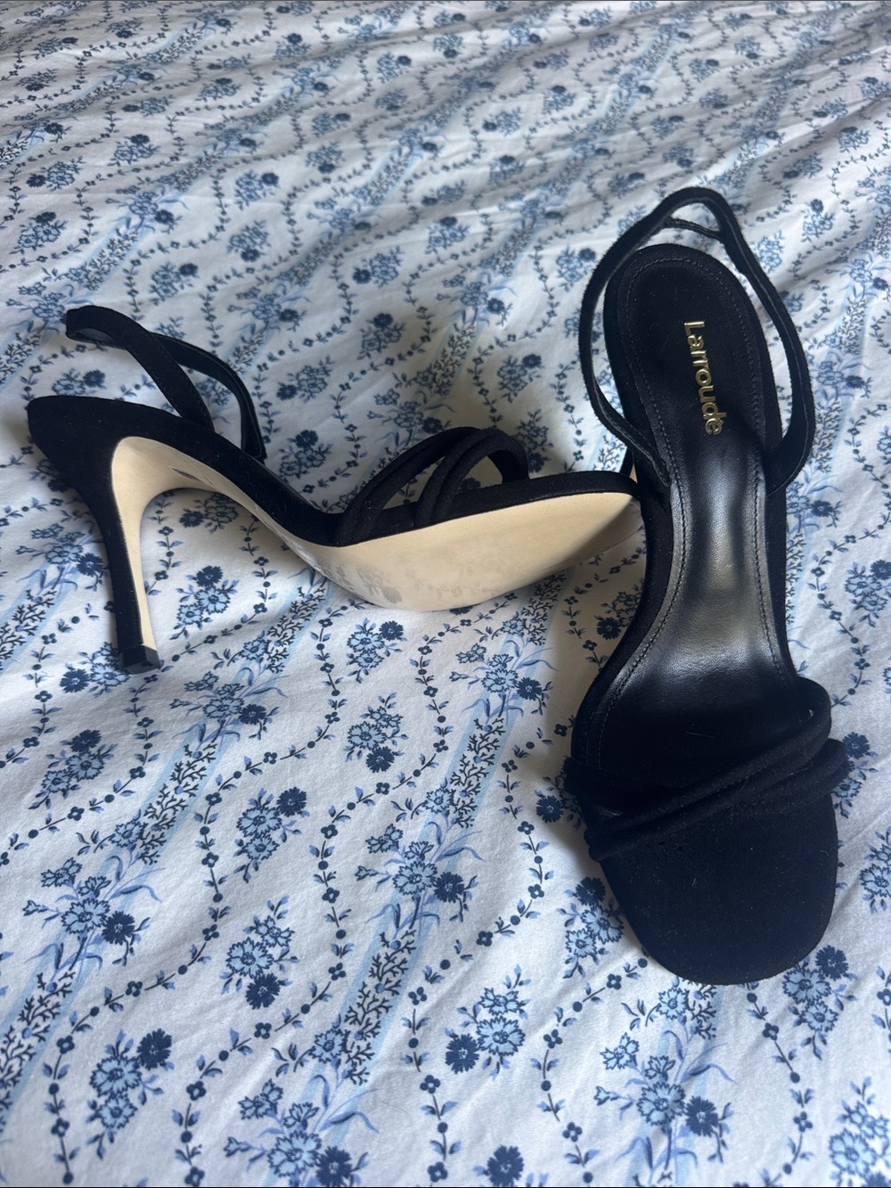 Black Strappy High Heel Sandals Larroude